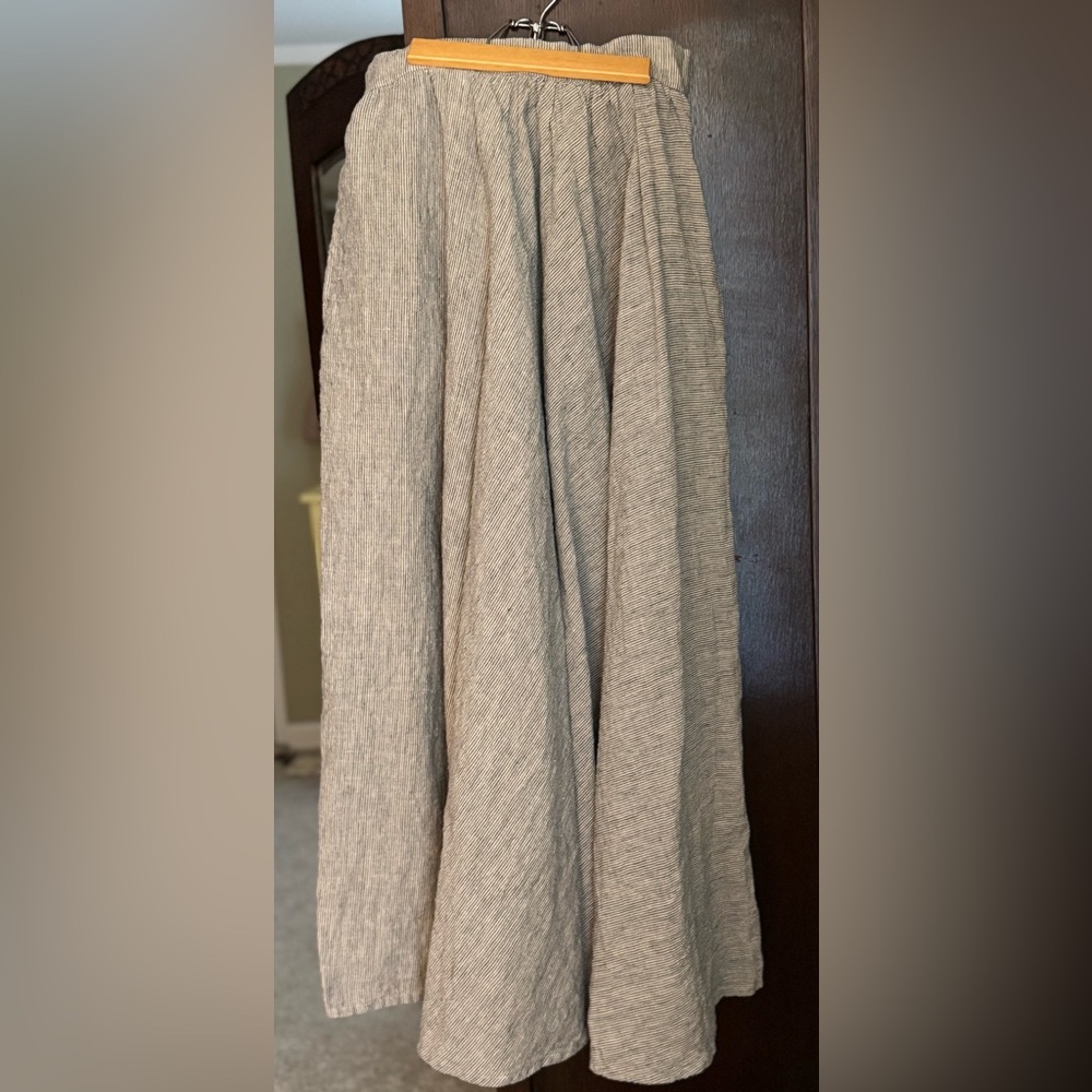 Mantaikotai Linen Maxi Skirt-Etsy Custom